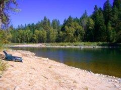 image of beach beside a river