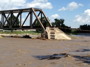 Okotoks rail bridge in Calgary, photo credit Gary East