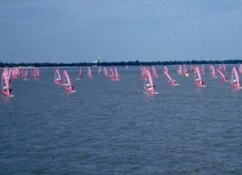Sailboards on Lake Winnipeg