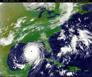 Satellite image of Hurricane Katrina, courtesy of NASA