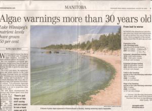 Free Press article about scientists warning about nutrient reduction